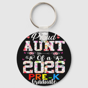 Proud aunt of 2026 pre-k graduate mothers dayProud Keychain