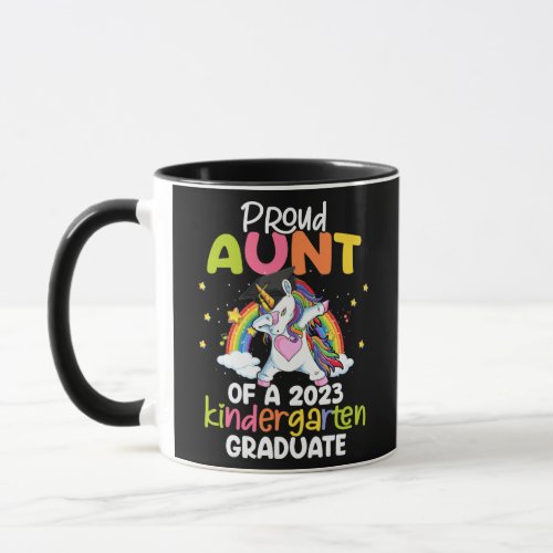 Proud Aunt Of A 2023 Kindergarten Graduate Mug