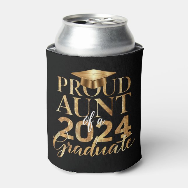 Proud Aunt of a Class of 2024 Senior Graduation Can Cooler (Can Front)