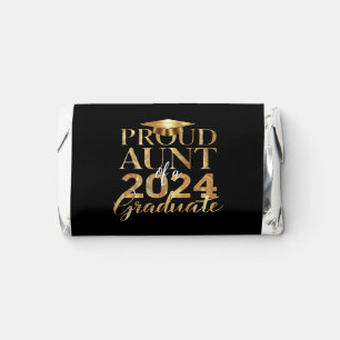 Proud Aunt of a Class of 2024 Senior Graduation Hershey's Miniatures