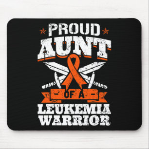 Proud Aunt Of A Leukemia Warrior Tia Awareness Blo Mouse Pad