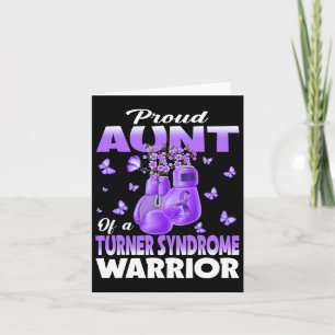 Proud Aunt Of A Turner Syndrome Warrior Awareness  Card