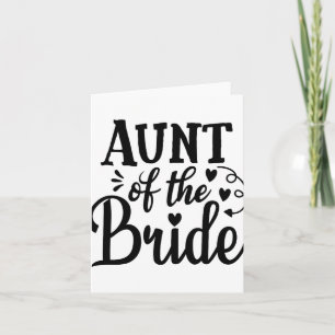 Proud Aunt Of The Bride Wedding Bachelorette Marri Card