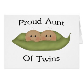Proud Aunt Of Twins by MishMoshTees at Zazzle