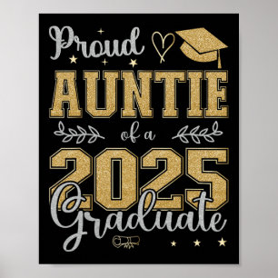 Proud Auntie Of A Cl Of 2025 Graduate For Graduati Poster