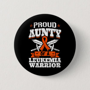 Proud Aunty Of A Leukemia Warrior Tia Awareness Bl Button