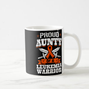 Proud Aunty Of A Leukemia Warrior Tia Awareness Bl Coffee Mug