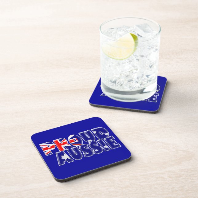 proud Aussie Beverage Coaster (Right Side)