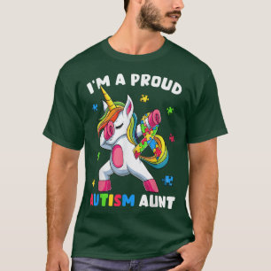 Proud Autism Aunt Dab Dance s, Women's Dabbing Uni T-Shirt
