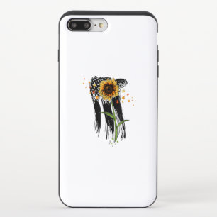 Proud Autism Awareness Sunflower USA Flag 4th July iPhone 8/7 Plus Slider Case