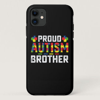 Proud Autism Brother Awareness Autistic Family iPhone 11 Case
