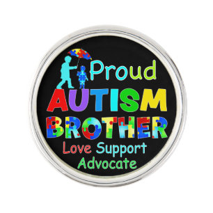 Proud Autism Brother Lapel Pin