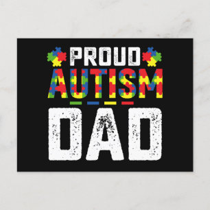 Proud Autism Dad Awareness Autistic Family Postcard