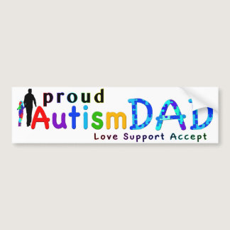 Proud Autism Dad Bumper Sticker