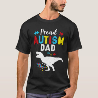 Proud Autism Dad Family Matching Autism Awareness T-Shirt