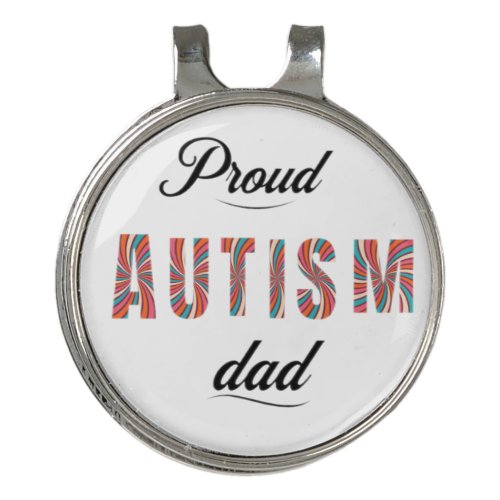 Proud autism dad golf hat clip