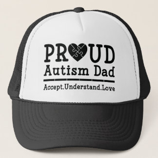 Proud Autism Dad Trucker Hat