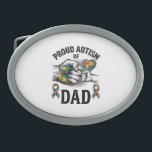 Proud Autism Dad Vintage Engraving Awareness Shirt Belt Buckle<br><div class="desc">Proud Autism Dad Vintage Engraving Awareness Shirt_1</div>