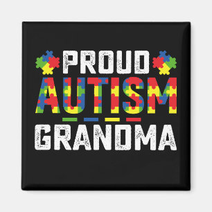 Proud Autism Grandma Awareness Autistic Family Magnet