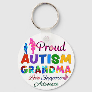 Proud Autism Grandma Keychain