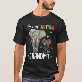 Proud Autism Grandmas Funny Women s Autism Awarene T-Shirt