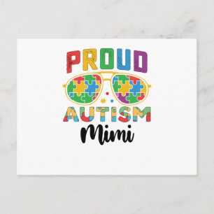 Proud Autism Mimi Mom Awareness Postcard