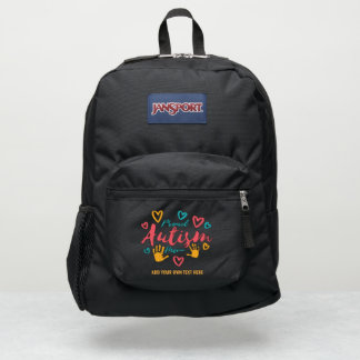 PROUD AUTISM MOM - Add Text To Personalize Custom JanSport Backpack