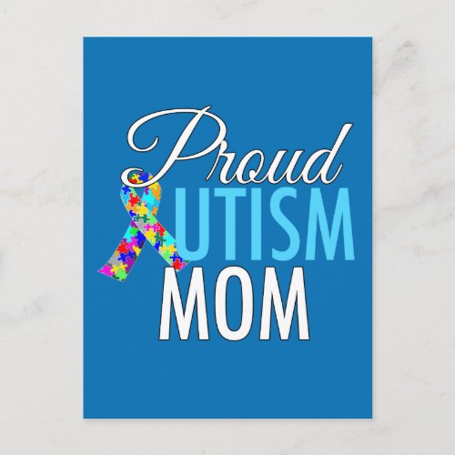 Proud Autism Mom Beautiful Mothers Day Card