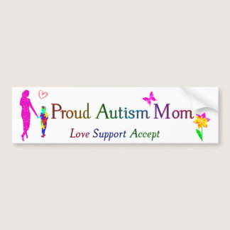 Proud Autism Mom Bumper Sticker