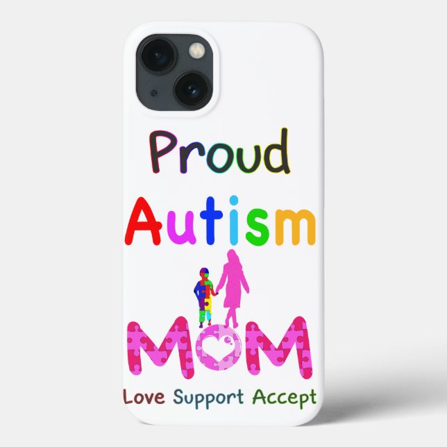 Proud Autism Mom Case-Mate iPhone Case (Back)