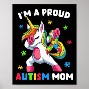 Proud Autism Mom Dab Dance  Poster
