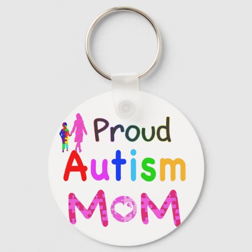 Proud Autism Mom Keychain