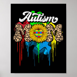 Proud Autism Mom Support Autism Awareness Month Wo Poster