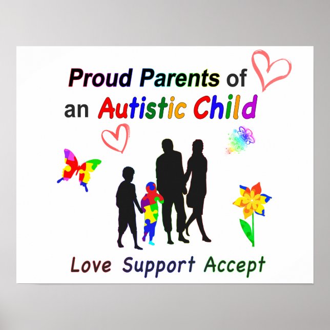 Proud Autism Parents Poster (Front)