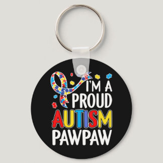 proud, autism, pawpaw, awareness, love, funny, gif keychain