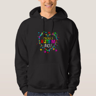 Proud Autism Uncle Autism Awareness Support Family Hoodie