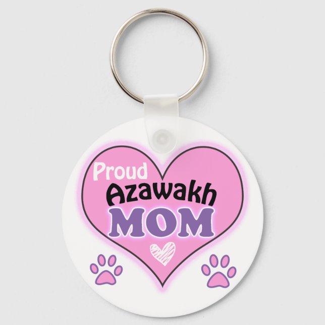 Proud Azawakh Mom Keychain (Front)