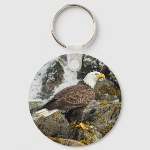 Proud Bald Eagle Keychain