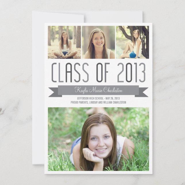 Proud Banner Graduation Invitation Announcement (Front)