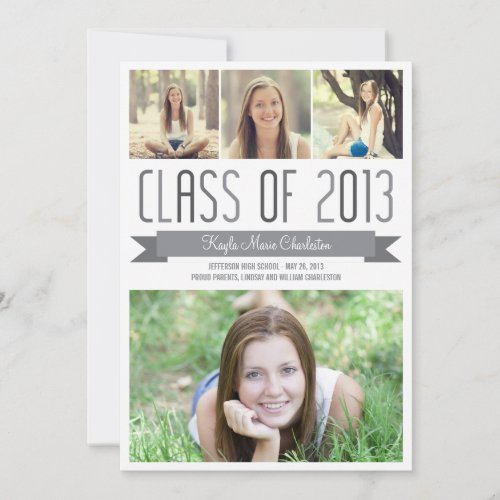 Proud Banner Graduation Invitation Announcement