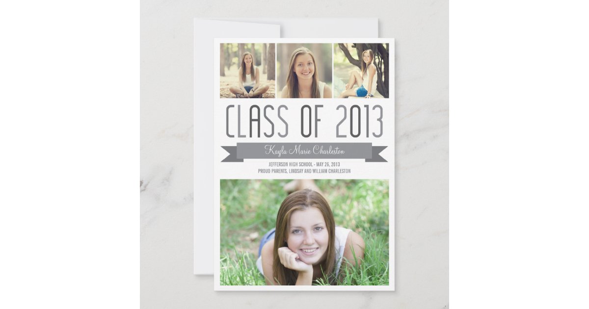 Proud Banner Graduation Invitation Announcement | Zazzle