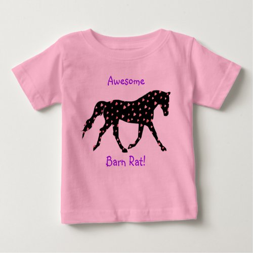 Proud Barn Rat Equestrian Baby T_Shirt
