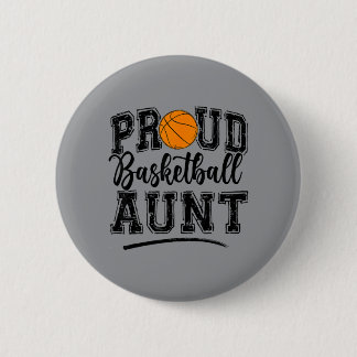 Proud Basball Aunt Auntie Of A Basball Player Button
