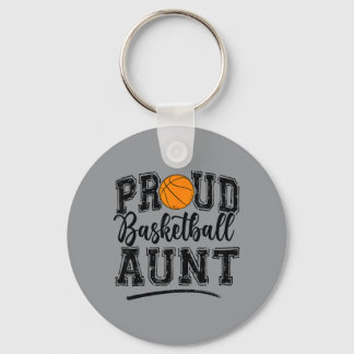 Proud Basball Aunt Auntie Of A Basball Player Keychain