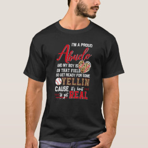 Proud Baseball Abuelo Baseball Family Matching 1 T-Shirt