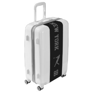 Proud Baseball Batter Silhouette Your Text Luggage