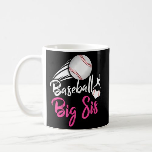 Proud Baseball Big Sis Baseballs Sport Love Coffee Mug