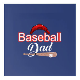Proud Baseball Dad Champion Team Spirit Sports Acrylic Print