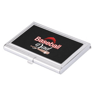 Proud Baseball Dad Champion Team Spirit Sports Business Card Case