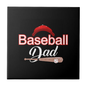 Proud Baseball Dad Champion Team Spirit Sports Ceramic Tile